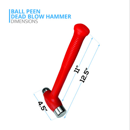 Capri Tools 36 oz. Dead Blow Ball Peen Hammer CPDBHB36